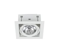 Chic Incasso Faretto Spot AR111 Bianco Acciaio da Soffitto Corridoio' Interno [EEK: G]