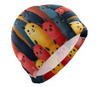 Chic Lama Anime Style Adulto Nuotare per le Signore Capelli Corti Impermeabile Nuotare per gli Uomini Protezione dei Capelli e Drag Riduzione Gorro para natacion Mujer