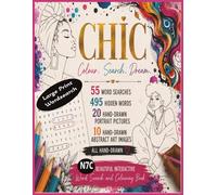 CHIC large Print: Wordsearch and Colouring Book | interactive | Art all ages fun