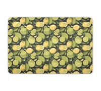 Chic Lemons Limes - Sottopentola extra large riutilizzabile, impermeabile, lavabile, per letto, antiscivolo, per bambini e bambine, 132,1 x 86,4 cm (lunghezza x larghezza)