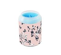 Chic Leopard - Rondella portatile a forma di zampa di cane, con setole morbide in silicone, accessori e accessori per cani e gatti di piccola taglia e media