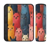 Chic Llama Anime Style 2 Pack auto Seat Belt Covers protegge il collo e le spalle per auto forro para cinturon de seguridad