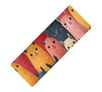Chic Llama Anime Style stampato yoga tappetini per allenamento a casa per le donne, gomma naturale antiscivolo, con borsa da yoga tapete para ejercicio 180,3 x 66 cm