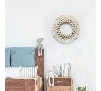 Chic Macrame Wall Hanging Round Tapestry Knitted Fringe Hand-Woven Large Decor