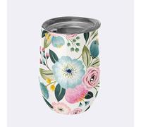 Chic Mic Bioloco Office BEO100 - Tazza con coperchio in acciaio INOX color pastello con una capacità di 420 ml, dimensioni: 8 x 8 x 13 cm