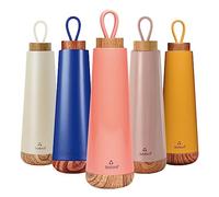 Chic.Mic - Thermos bioloco Loop in acciaio inox, colore corallo, senza BPA, tossina e ftalati, capacità 500 ml, dimensioni: 28 cm x 7,5 cm, BEL108