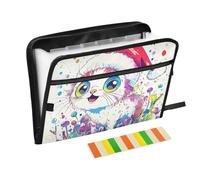 Chic Ragdoll Cat Hanging File Cartella 13 Tasche A4 Formato Lettera con Chiusura a Cerniera per Forniture per Ufficio Espansione Cartelle File Appese para guardar