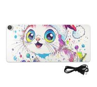 Chic Ragdoll Cat riscaldato tappetino per mouse da gioco 80 x 33 cm inverno più caldo top mat per casa ufficio scrivania scrittura lavoro