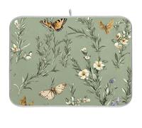 Chic Rosmarino Salvia Verde Selvaggio Riutilizzabile Stuoia Piatto di Asciugatura 18x24 Rettangolo Grande Cucina Controsoffitto Mat Decorativo Home Decor Essentials