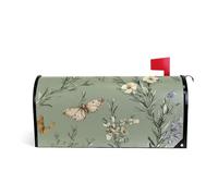 Chic Rosmarino Salvia Verde Wild Cassetta postale decorativa avvolge magnetico per autunno cassetta postale unica per San Valentino dimensioni standard copertura para buzon