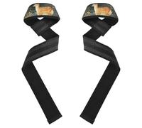 Chic Sika - Cinghie per sollevamento pesi, 66 cm, in neoprene, imbottite, per palestra, sollevamento pesi, bodybuilding, powerlifting e stacchi da terra