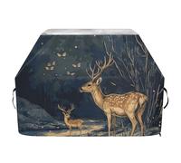 Chic Sika Deer A River - Copertura per barbecue a gas, impermeabile, resistente, con coulisse regolabile, per proteggere da polvere e vento