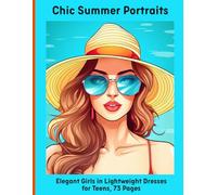 Chic Summer Portraits: Elegant Girls in Lightweight Dresses for Teens, 73 Pages