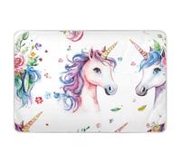 Chic - Tappetino per pannolini riutilizzabile, con unicorni colorati, extra large, morbido, assorbente, anti-labbra, per bambini, adulti, animali domestici, 132 x 86,4 cm