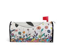 Chic Whale Flower Copertura magnetica decorativa per cassetta postale mardi carino natale copertura magnetica di dimensioni standard para buzon