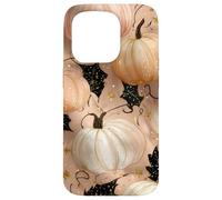 Chic Zucche pastello Glam Halloween Autunno Custodia per iPhone 15 Pro