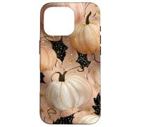 Chic Zucche pastello Glam Halloween Autunno Custodia per iPhone 16 Pro