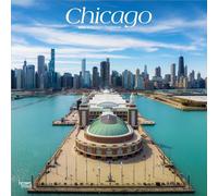 Chicago 2026 12 X 24 Inch (Hanging) Monthly Square Wall Calendar Plastic-Free