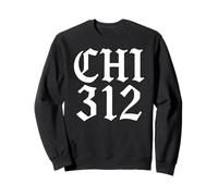 Chicago 312 Windy City Retro CHI Lato sud Lato nord Locale Felpa