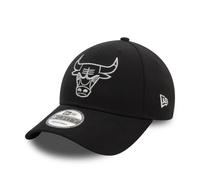 Chicago Bulls Metallic Outline Black 9FORTY Adjustable Cap