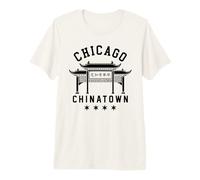 Chicago Chinatown Cinese Americano Illinois Loop South Side Maglietta Premium