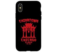 Chicago Chinatown Illinois Cinese Americano Loop South Side Custodia per iPhone X/XS