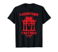 Chicago Chinatown Illinois Cinese Americano Loop South Side Maglietta