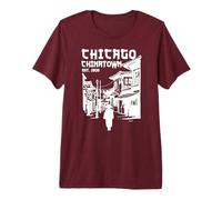Chicago Chinatown Illinois Cinese Americano Loop South Side Maglietta Premium