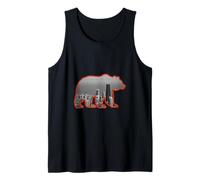 Chicago, Città, Orizzonte, Dentro, Uno, Grizzly, Silhouette Canotta