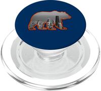 chicago, città, orizzonte, dentro, uno, grizzly, silhouette PopSockets PopGrip per MagSafe