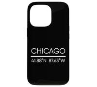Chicago City Coordinate GPS Chicagoan Windy City Arte locale Custodia per iPhone 13 Pro