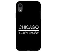 Chicago City Coordinate GPS Chicagoan Windy City Arte locale Custodia per iPhone XR