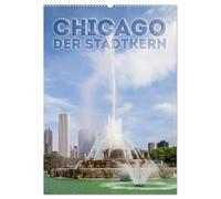 CHICAGO Der Stadtkern (Wandkalender 2026 DIN A2 hoch), CALVENDO Monatskalender: Sehenswerte Höhepunkte in der Innenstadt
