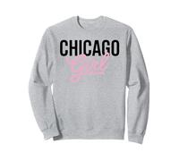 Chicago Girl Illinois Donne Ragazza Divertente Casa Chi Town City Felpa