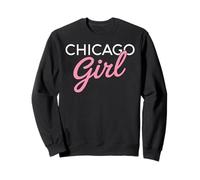 Chicago Girl Illinois Donne Ragazza Divertente Casa Chi Town City Felpa