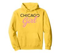 Chicago Girl Illinois Donne Ragazza Divertente Casa Chi Town City Felpa con Cappuccio