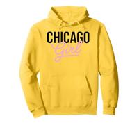 Chicago Girl Illinois Donne Ragazza Divertente Casa Chi Town City Felpa con Cappuccio