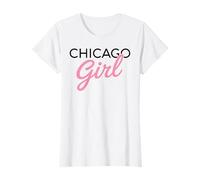Chicago Girl Illinois Donne Ragazza Divertente Casa Chi Town City Maglietta
