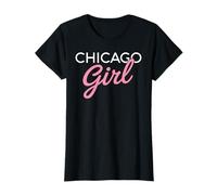 Chicago Girl Illinois Donne Ragazza Divertente Casa Chi Town City Maglietta