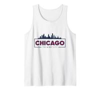 Chicago, Il, ventoso, Città, Orizzonte, Città, Cape Canotta