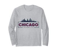 Chicago, Il, ventoso, Città, Orizzonte, Città, Cape Maglia a Manica
