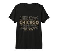 Chicago Illinois d'Epoca Maglietta Premium