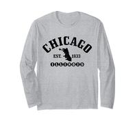 Chicago Illinois EST. 1833 USA Souvenir Maglia a Manica