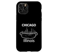 Chicago Illinois Hotdog Skyline Souvenir Chicago Custodia per iPhone 11 Pro