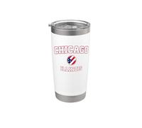 Chicago Illinois (IL) Bicchiere termico in acciaio inox doppia parete