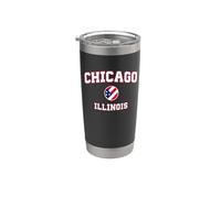 Chicago Illinois (IL) Bicchiere termico in acciaio inox doppia parete