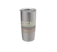 Chicago Illinois retrò Bicchiere termico in acciaio inox doppia parete
