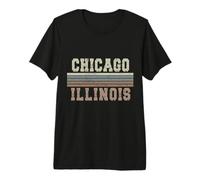 Chicago Illinois retrò Maglietta Premium