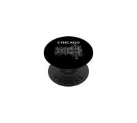 Chicago Illinois Skyline City Reflection Urban PopSockets PopGrip Adesivo