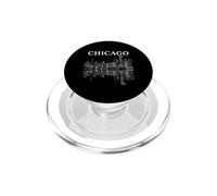 Chicago Illinois Skyline City Reflection Urban PopSockets PopGrip per MagSafe